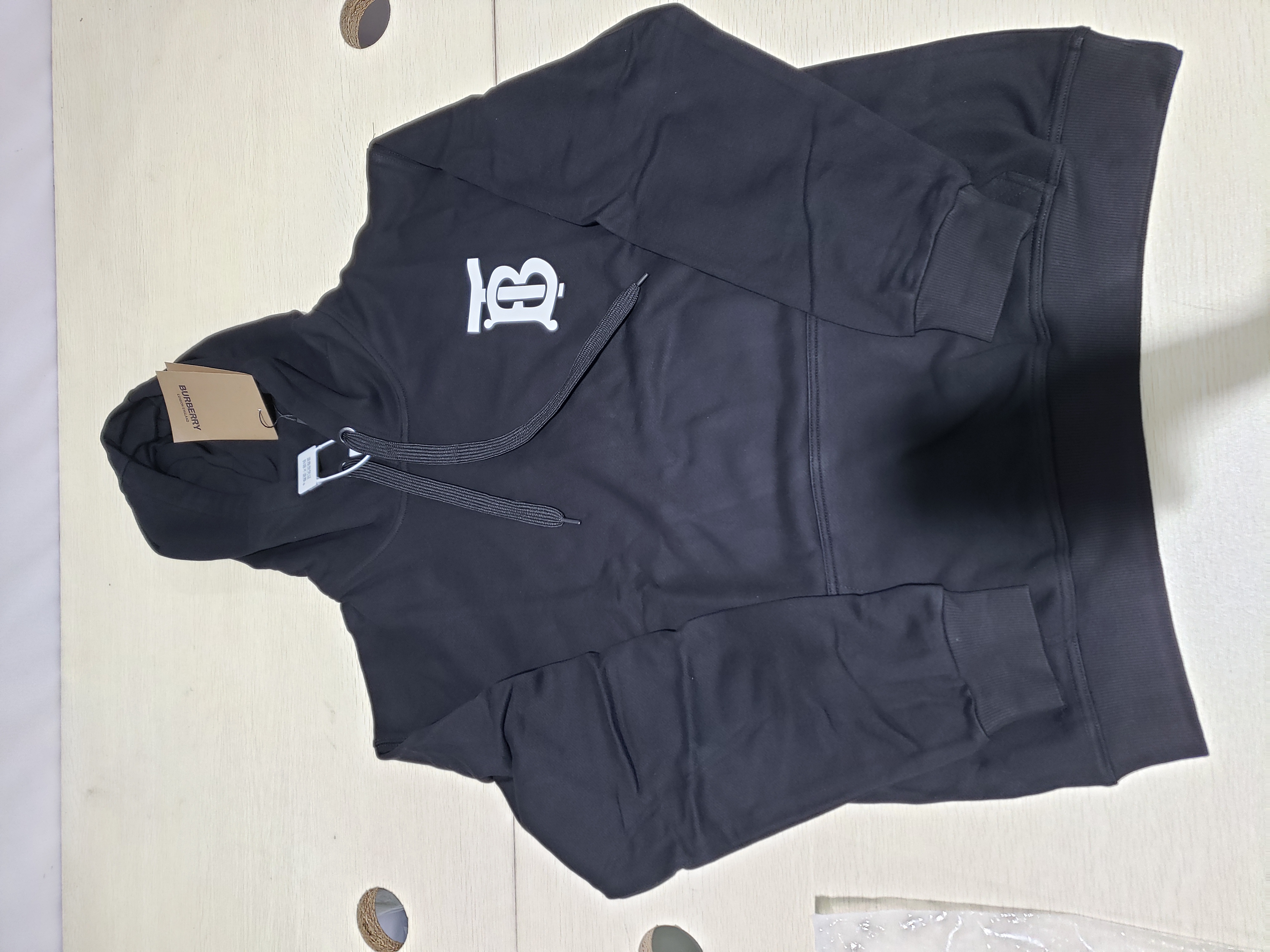 Bstsneaker-Burberry Classic TB Laminated Hoodie black 230