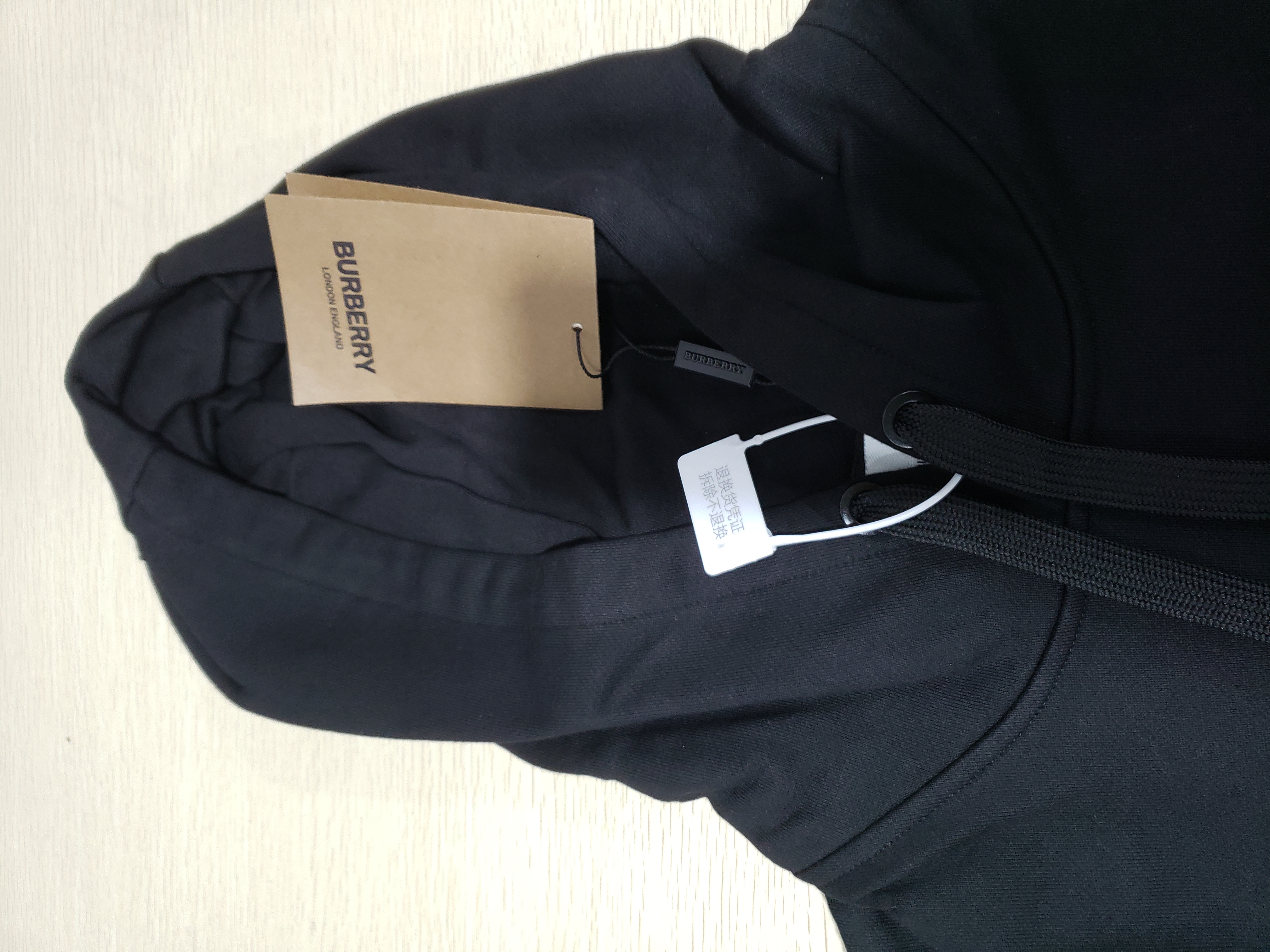 Bstsneaker-Burberry Classic TB Laminated Hoodie black 230