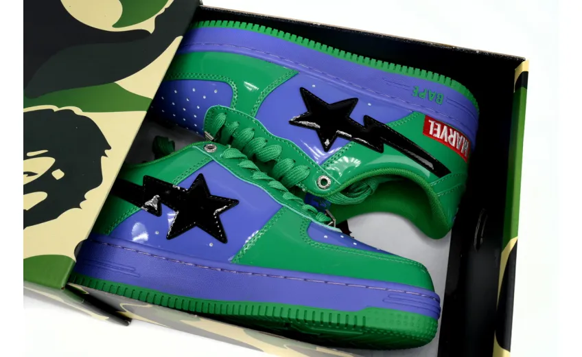 Bstsneaker-Bapesta A Bathing Ape Bape Sta Low The Hulk 1I73-291-904 