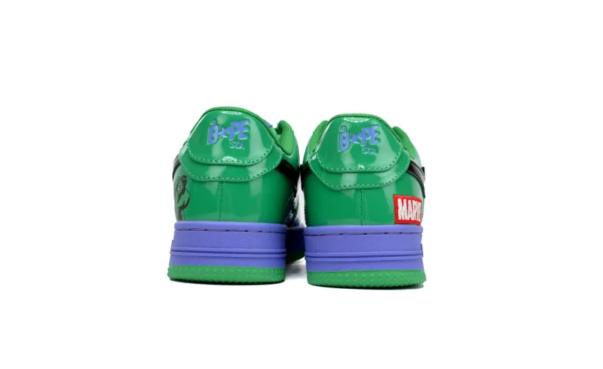 Bstsneaker-Bapesta A Bathing Ape Bape Sta Low The Hulk 1I73-291-904 