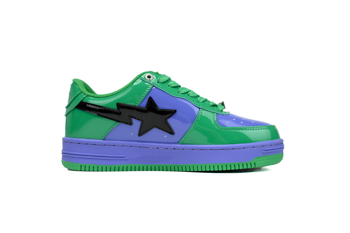 Bstsneaker-Bapesta A Bathing Ape Bape Sta Low The Hulk 1I73-291-904 