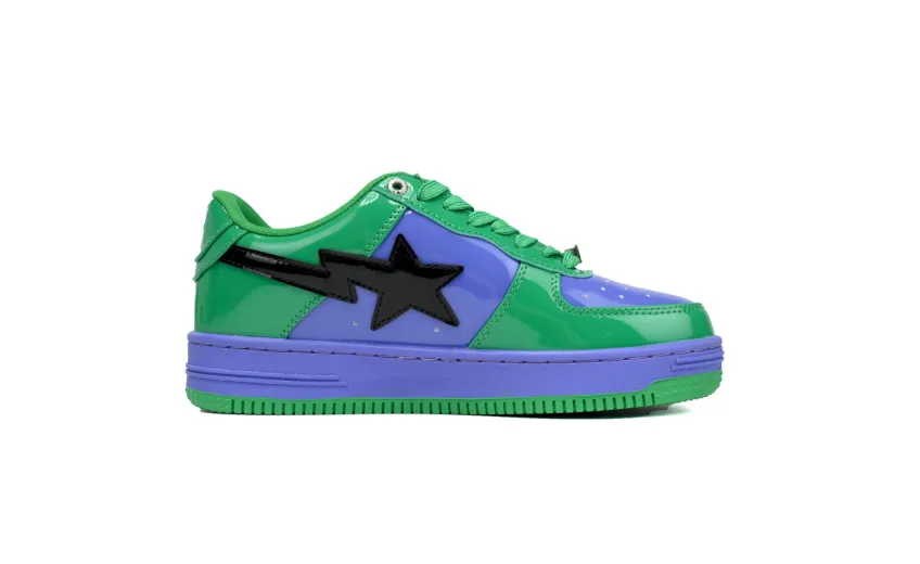 Bstsneaker-Bapesta A Bathing Ape Bape Sta Low The Hulk 1I73-291-904 