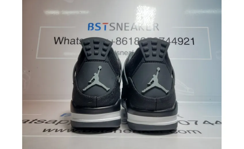 Bstsneaker- Air Jordan 4 Retro Black Canvas DH7138-006  