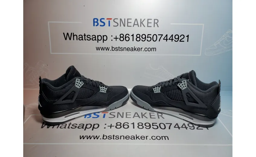 Bstsneaker- Air Jordan 4 Retro Black Canvas DH7138-006  