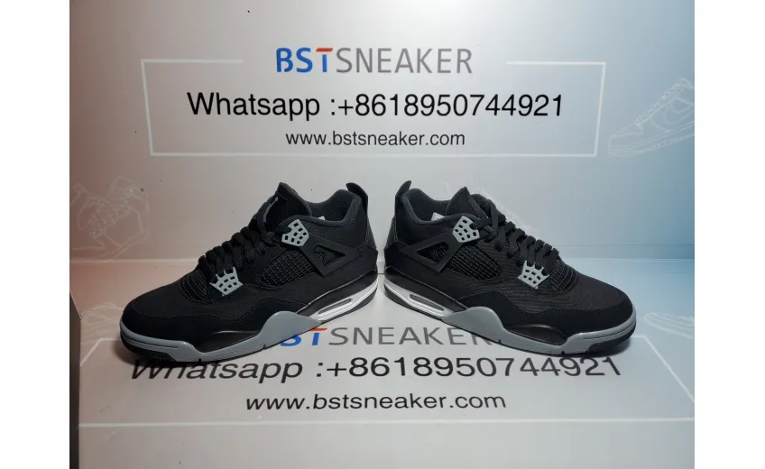 Bstsneaker- Air Jordan 4 Retro Black Canvas DH7138-006  