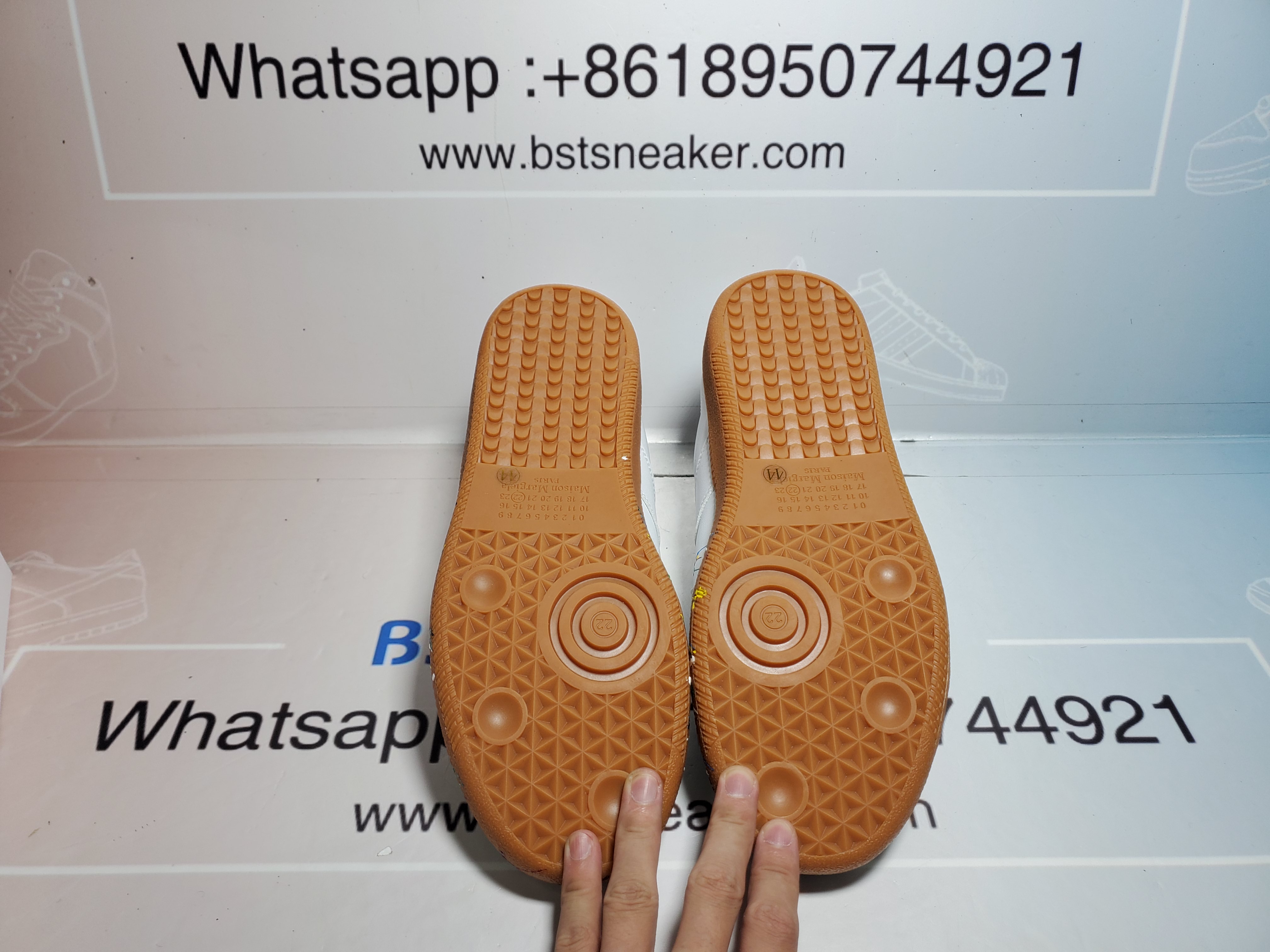 Bstsneaker-Maison Margiela White Paint Replica Sneakers 