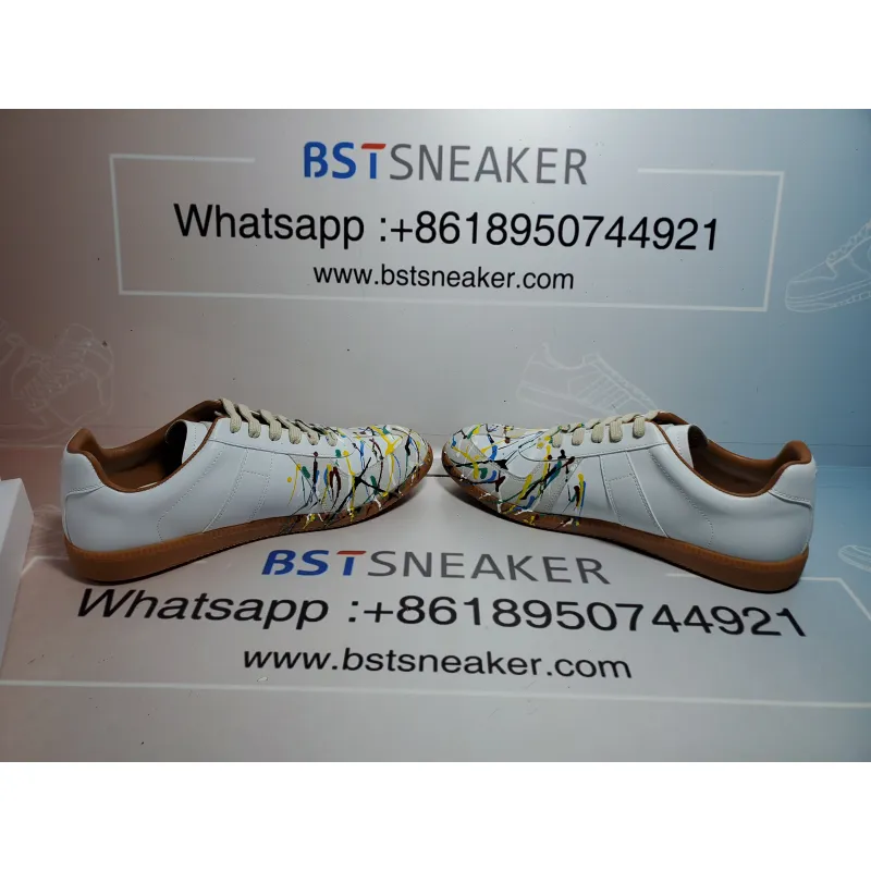 Bstsneaker-Maison Margiela White Paint Replica Sneakers 