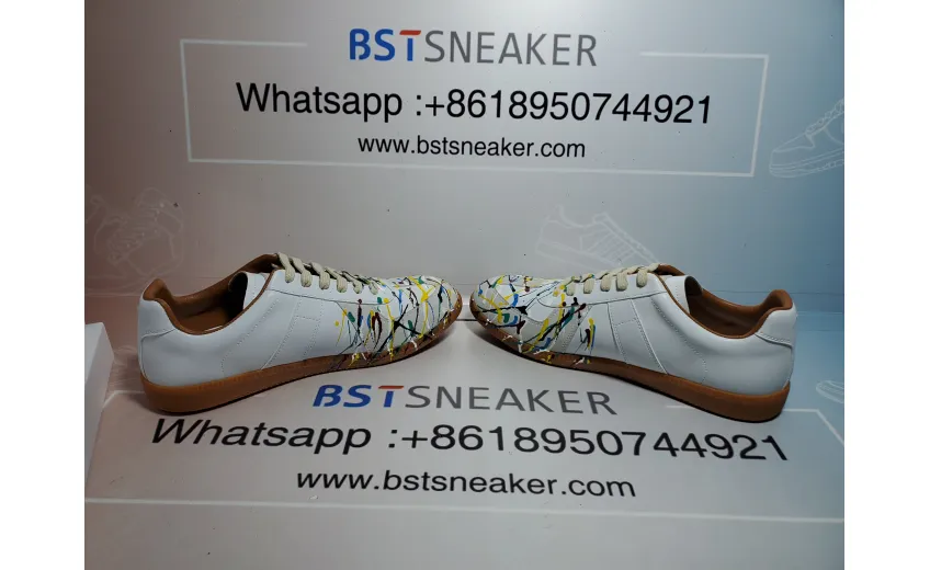 Bstsneaker-Maison Margiela White Paint Replica Sneakers 