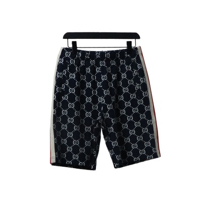 Bstsneaker- Gucci Blue Side Contrast Striped Shorts150 01
