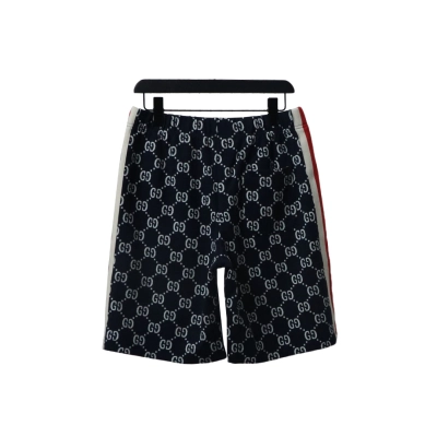 Bstsneaker- Gucci Blue Side Contrast Striped Shorts150 02
