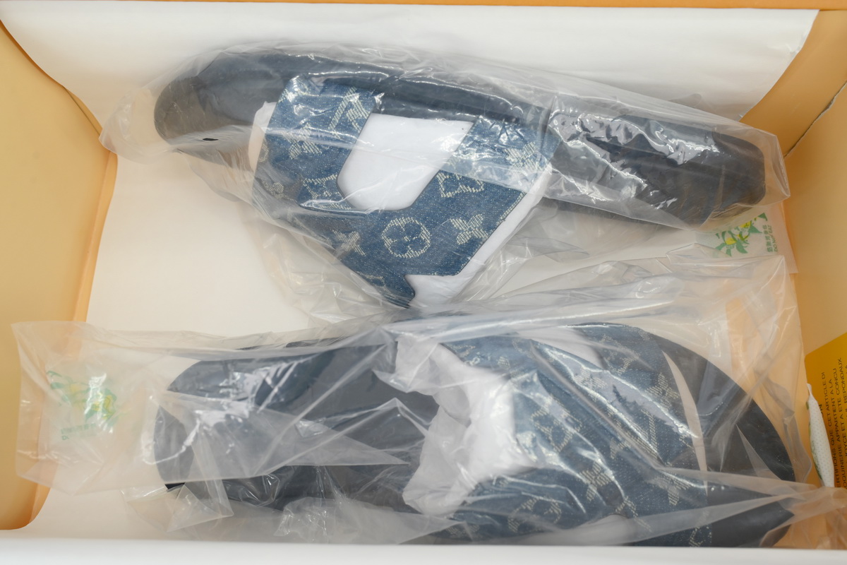 Bstsneaker- Louis Vuitton Oasis Blue Cloth Slippers