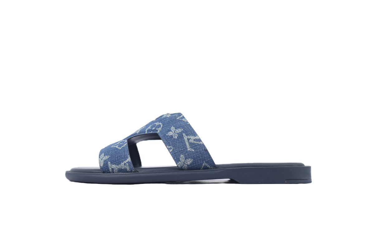 Bstsneaker- Louis Vuitton Oasis Blue Cloth Slippers