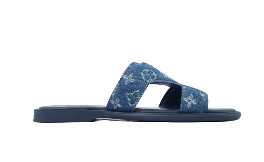 Bstsneaker- Louis Vuitton Oasis Blue Cloth Slippers