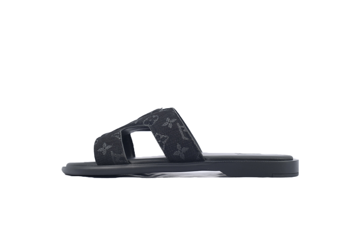 Bstsneaker- Louis Vuitton Oasis Black Cloth Slippers