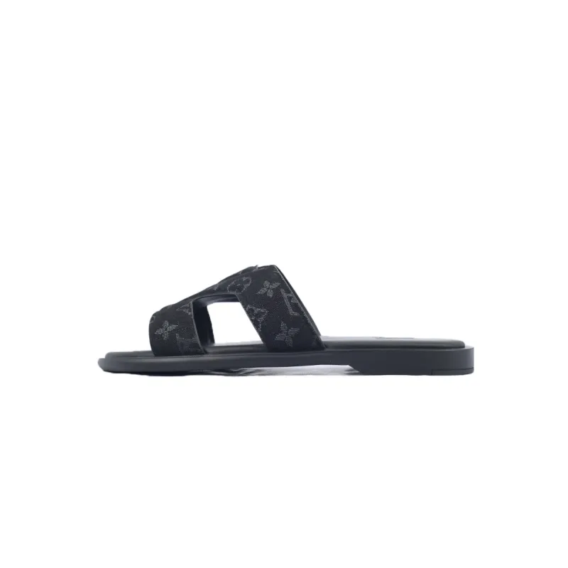 Bstsneaker- Louis Vuitton Oasis Black Cloth Slippers