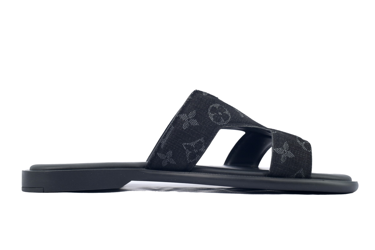 Bstsneaker- Louis Vuitton Oasis Black Cloth Slippers