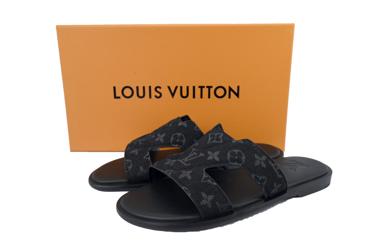 Bstsneaker- Louis Vuitton Oasis Black Cloth Slippers