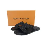 Bstsneaker- Louis Vuitton Oasis Black Cloth Slippers