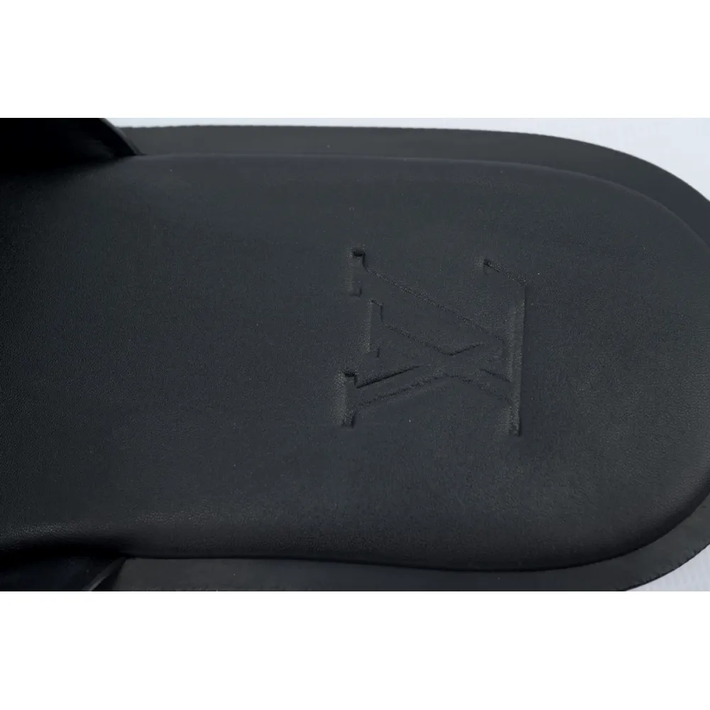 Bstsneaker- Louis Vuitton Oasis Black Cloth Slippers