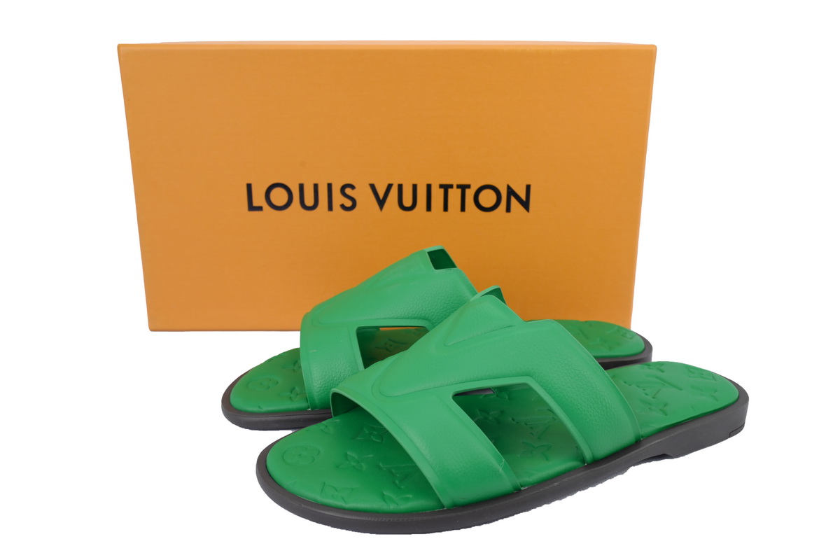 Bstsneaker- Louis Vuitton Oasis Green Glossy Surface Slippers