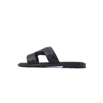 Bstsneaker- Louis Vuitton Oasis Black Embossing Slippers 01