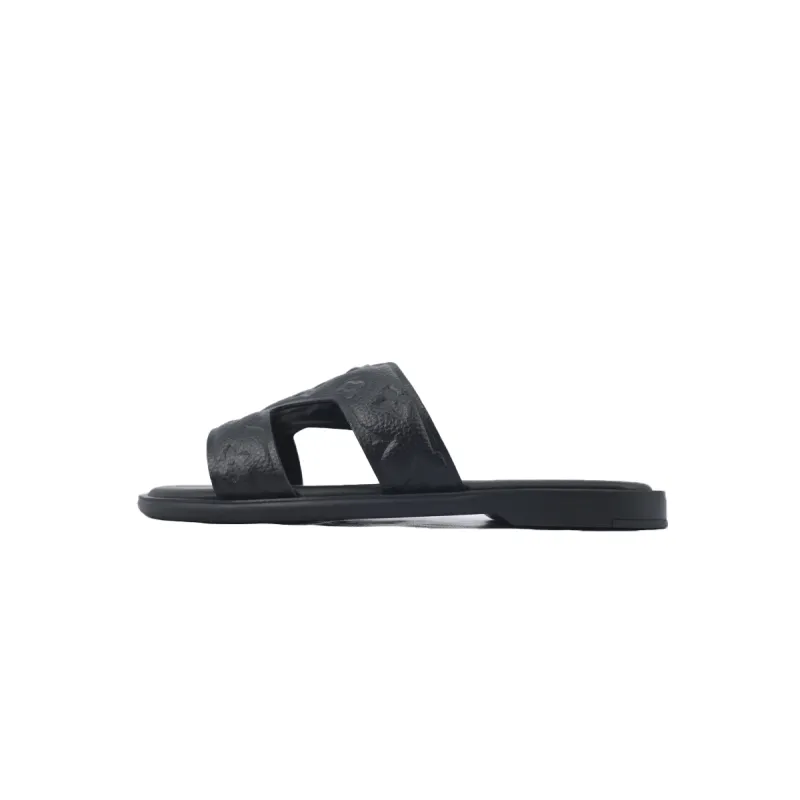 Bstsneaker- Louis Vuitton Oasis Black Embossing Slippers