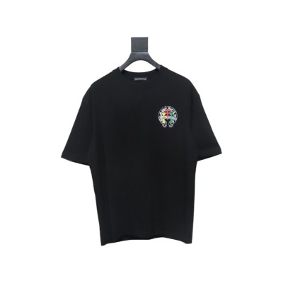 Bstsneaker-Chrome Hearts Tricolor Cross-dyed Horseshoe Print T-shirt 130 01
