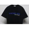 Bstsneaker-Moncler Flocked Cotton T-shirt Black 120