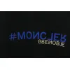 Bstsneaker-Moncler Flocked Cotton T-shirt Black 120