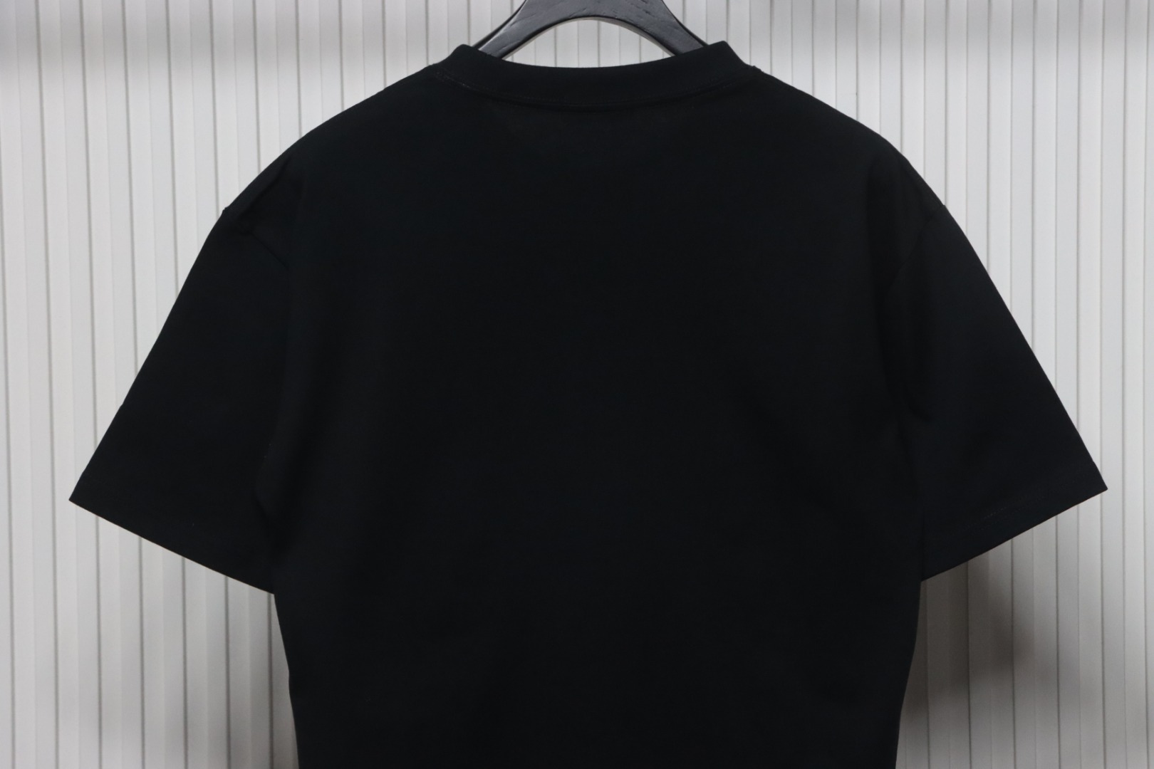 Bstsneaker-Moncler Flocked Cotton T-shirt Black 120