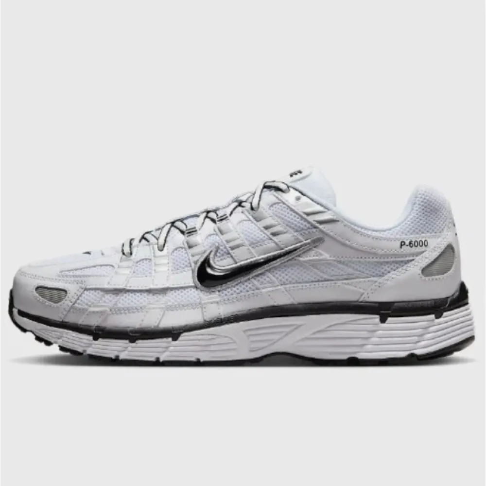 Bstsneaker- Nike P-6000 'White Metallic Silver Black CD6404-107 