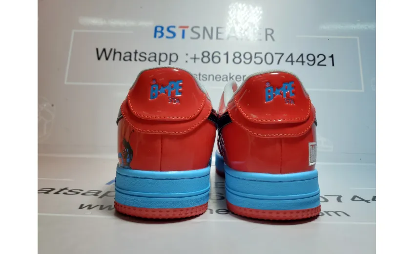 Bstsneaker-A Bathing Ape Bape Sta Marvel Comics Spider-Man Red 1I73-191-916