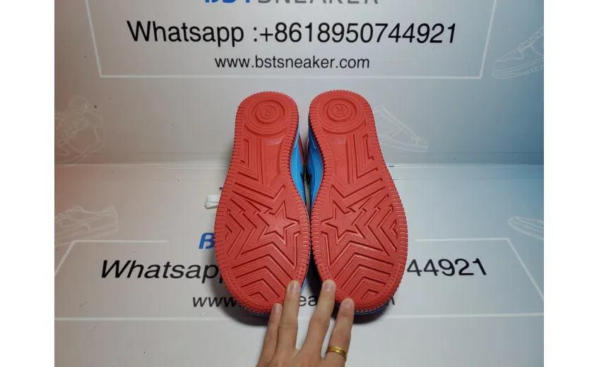 Bstsneaker-A Bathing Ape Bape Sta Marvel Comics Spider-Man Red 1I73-191-916