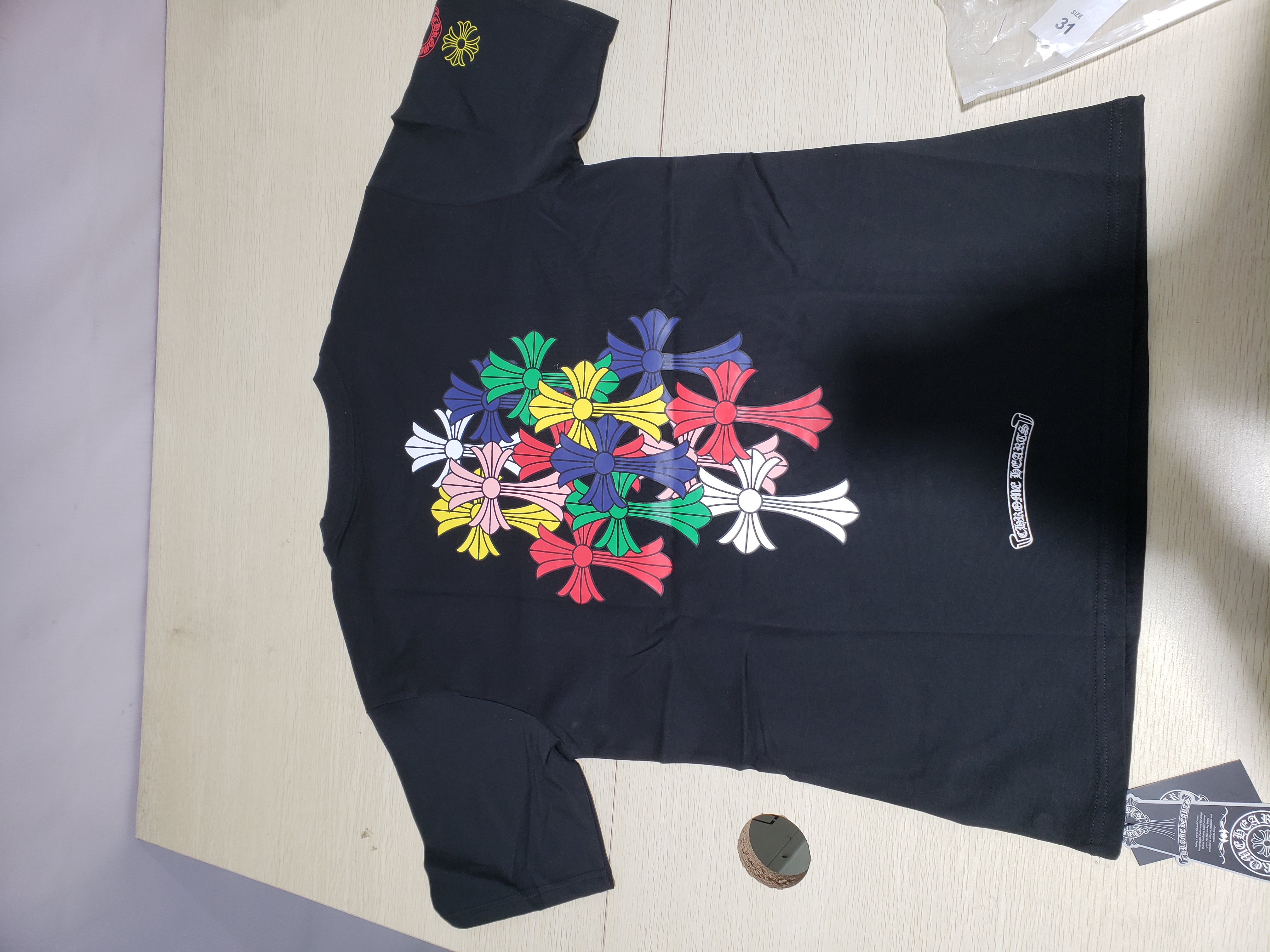 Bstsneaker-Chrome Hearts Multi Color Cross Cemetery T-shirt 140