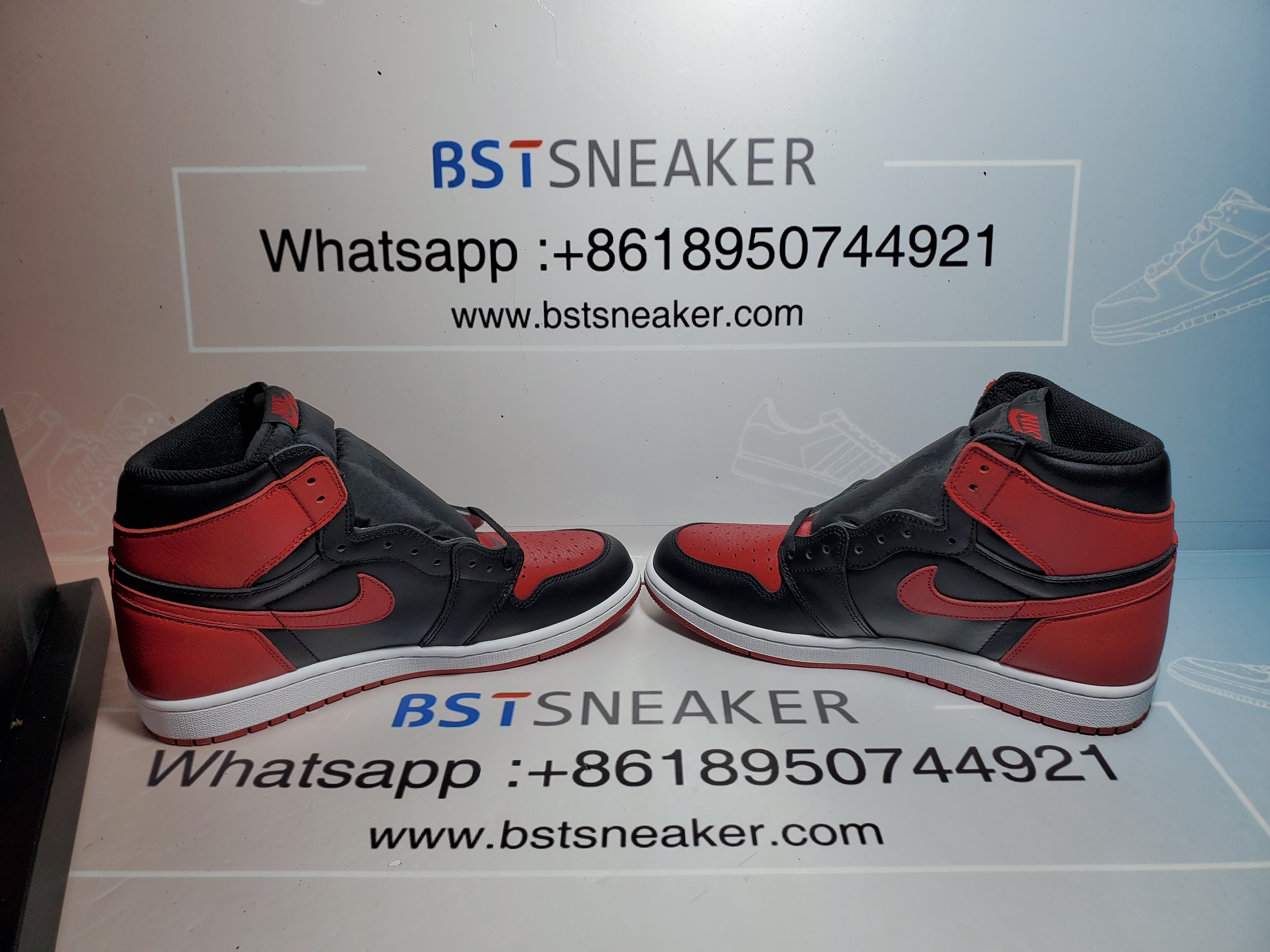 Bstsneaker-Jordan 1 Retro High Bred Banned (2016) 555088-001 