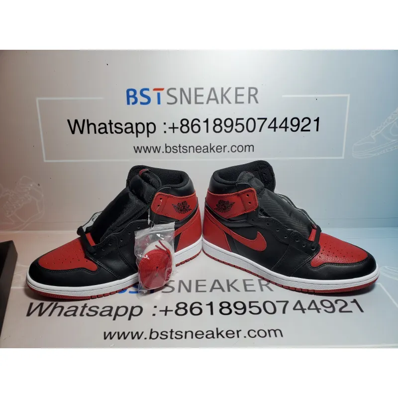 Bstsneaker-Jordan 1 Retro High Bred Banned (2016) 555088-001 