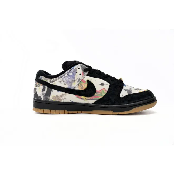Bstsneaker-Nike SB Dunk Low Supreme Rammellzee FD8778-001