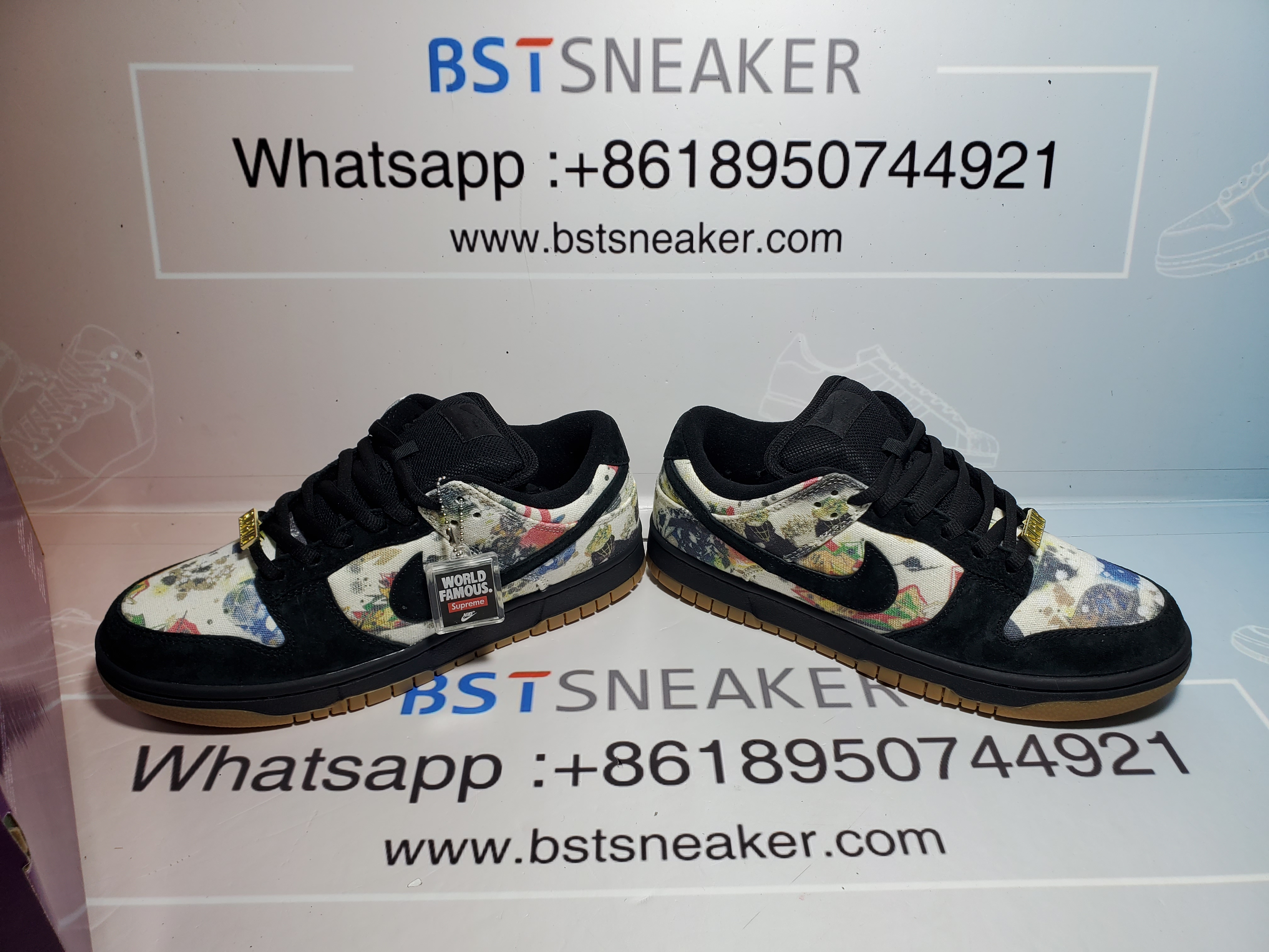 Bstsneaker-Nike SB Dunk Low Supreme Rammellzee FD8778-001