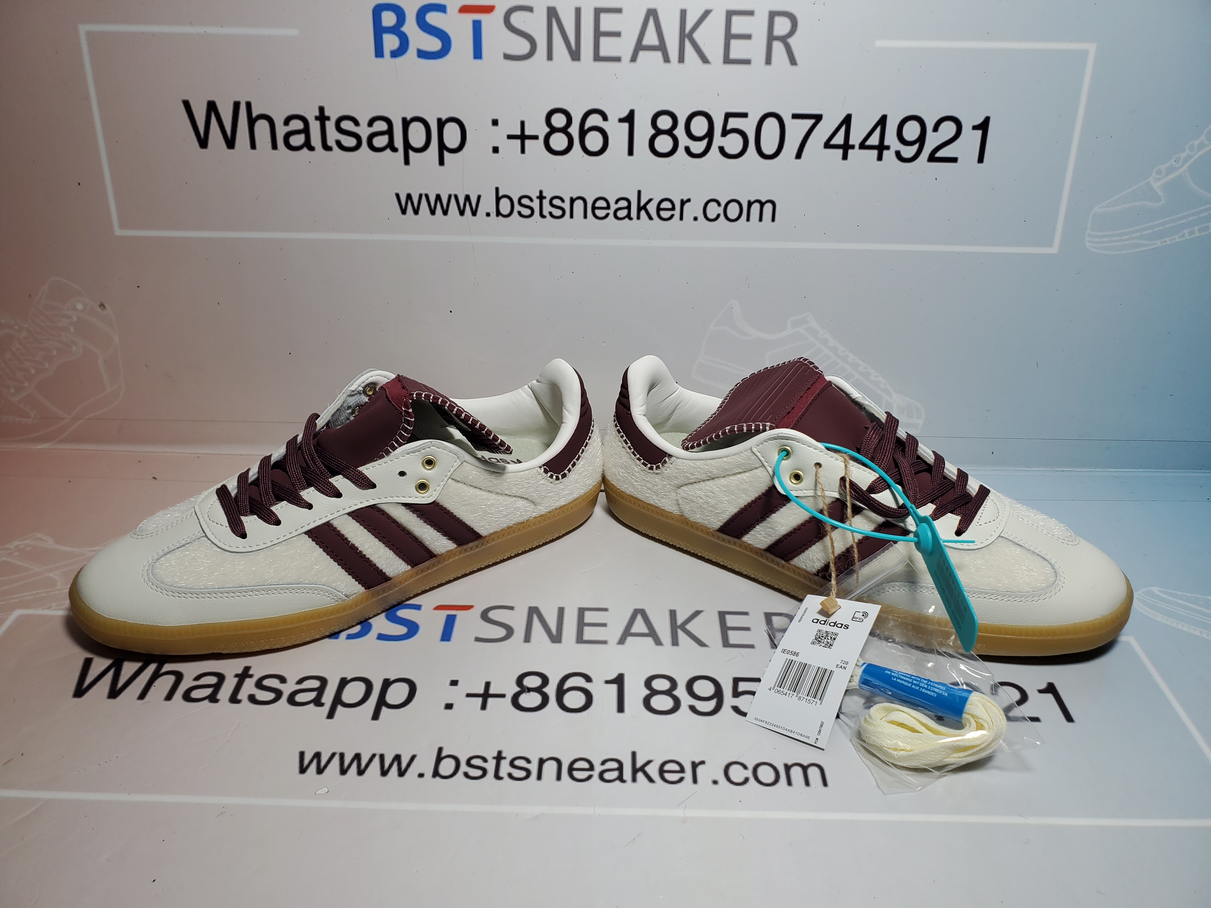Bstsneaker-Samba Pony Tonal Wales Bonner Cream White IE0586
