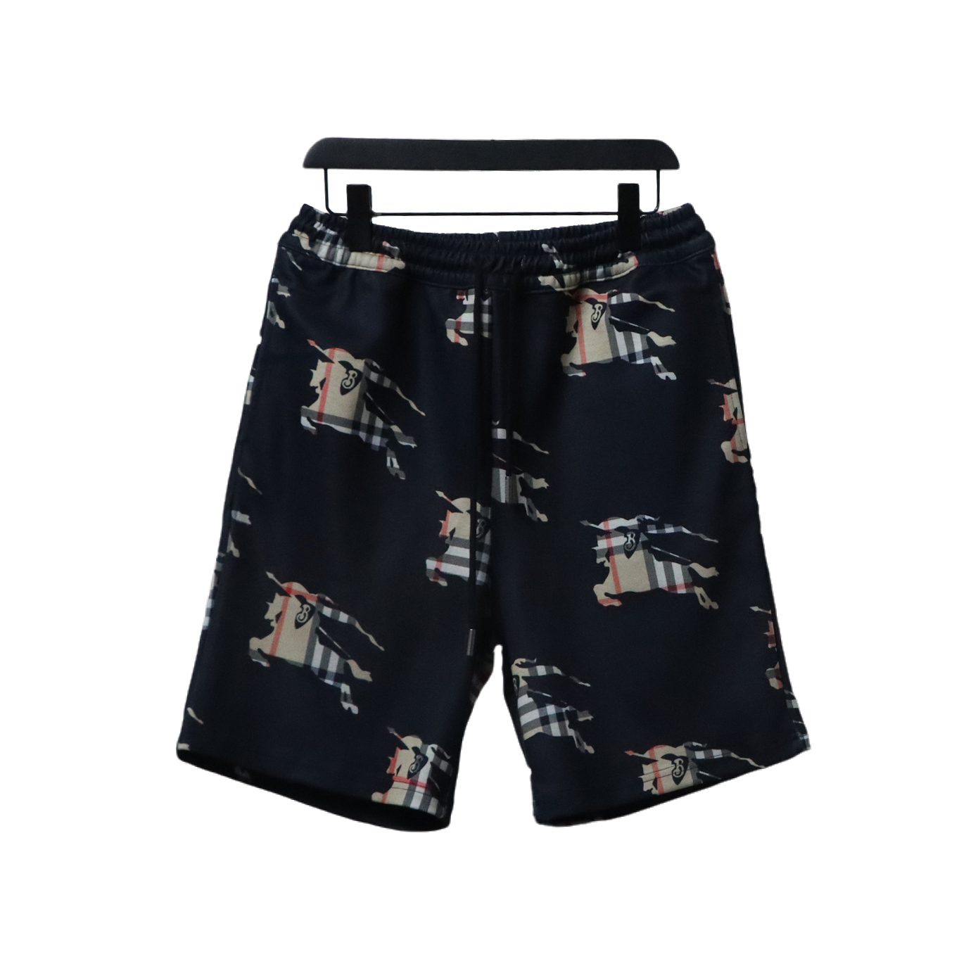 Bstsneaker- Burberry Check Horse Print Shorts 200