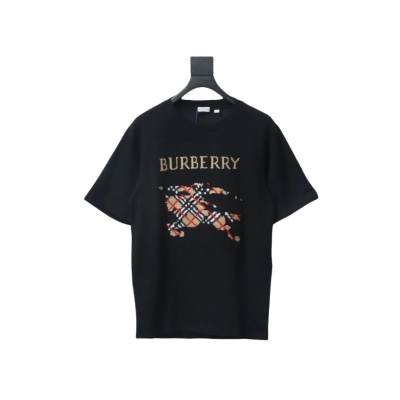 Bstsneaker- Burberry Cross Stitch EKD​ Cotton T-shirt Black120 01