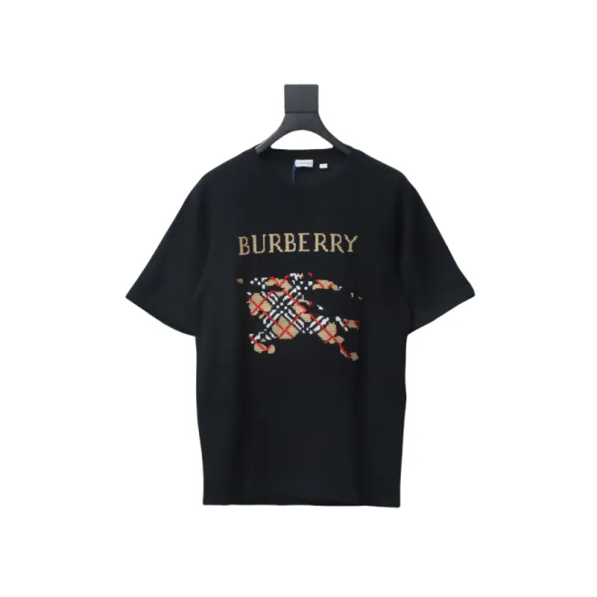 Bstsneaker- Burberry Cross Stitch EKD​ Cotton T-shirt Black120
