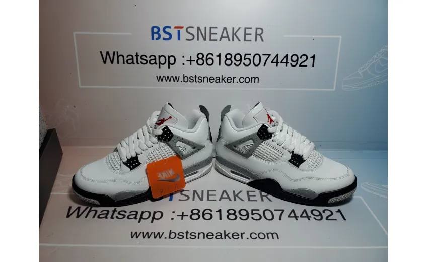 Bstsneaker-Air Jordan 4 Retro OG 'White Cement'  FV5029-100 