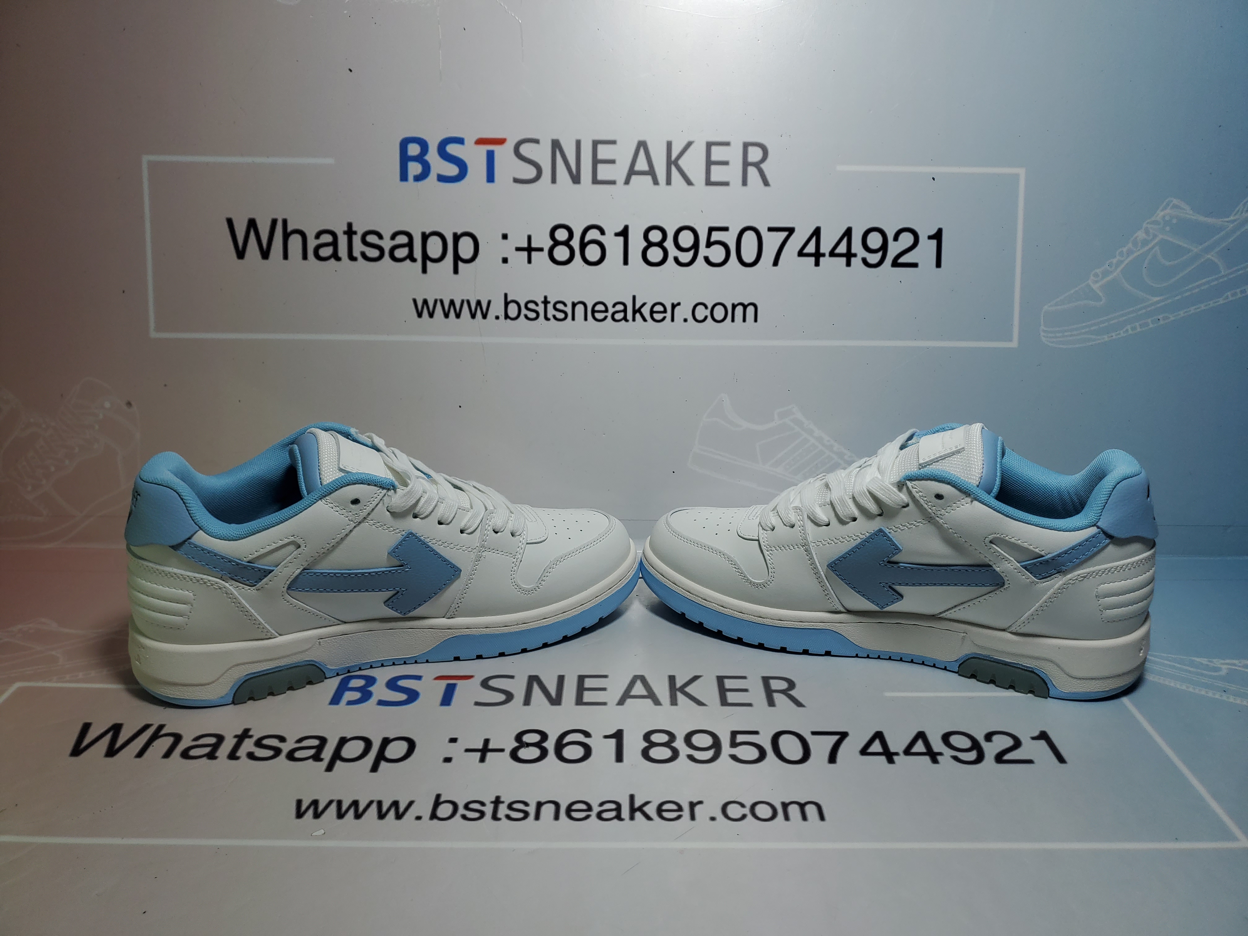 Bstsneaker-OFF WHITE Out Of Office Sky Blue And White OMIA189 C99LEA00 10145