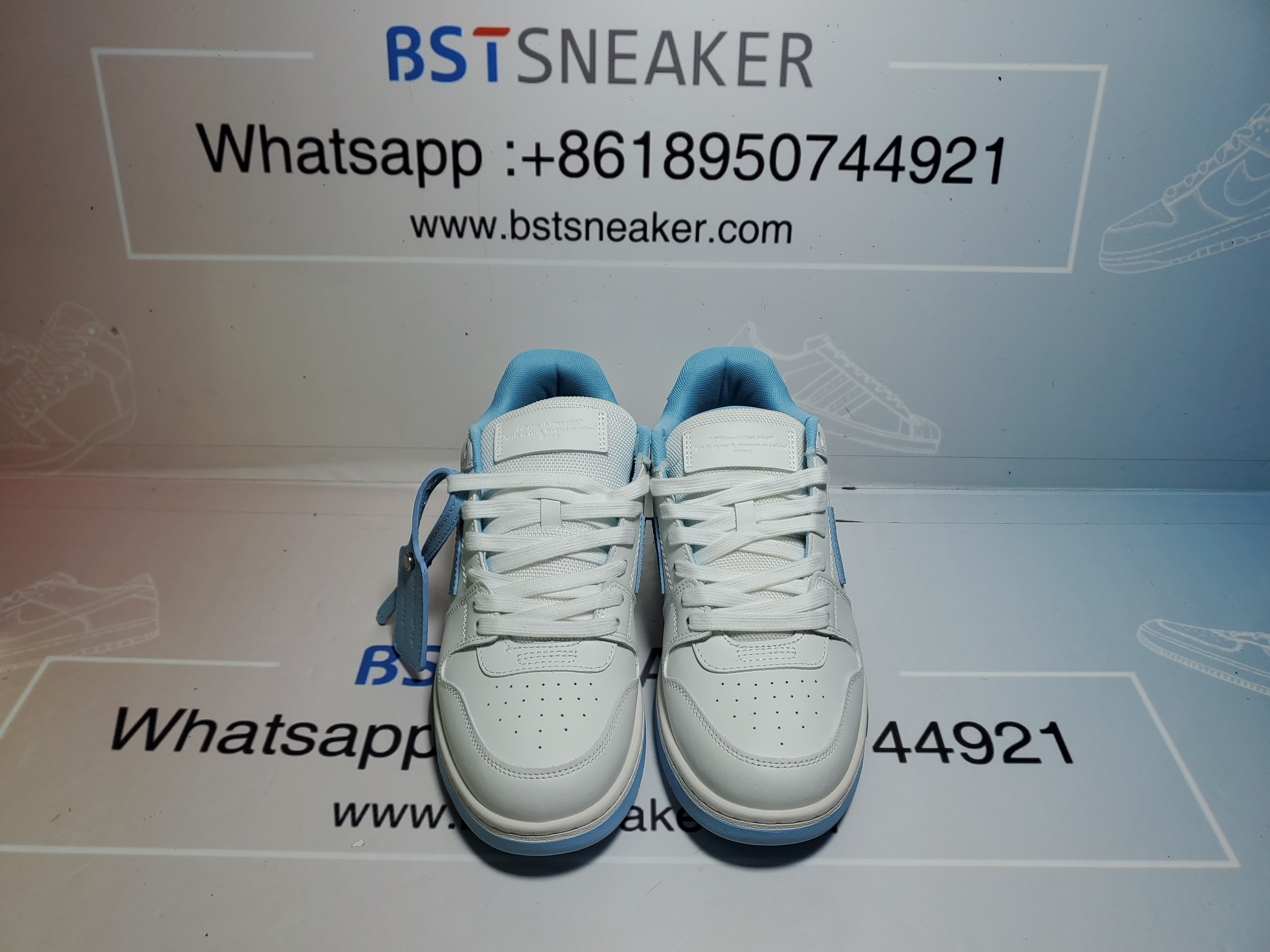 Bstsneaker-OFF WHITE Out Of Office Sky Blue And White OMIA189 C99LEA00 10145