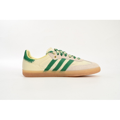 Bstsneaker-Wales Bonner x adidas Originals SAMBA White Green GY4344 02