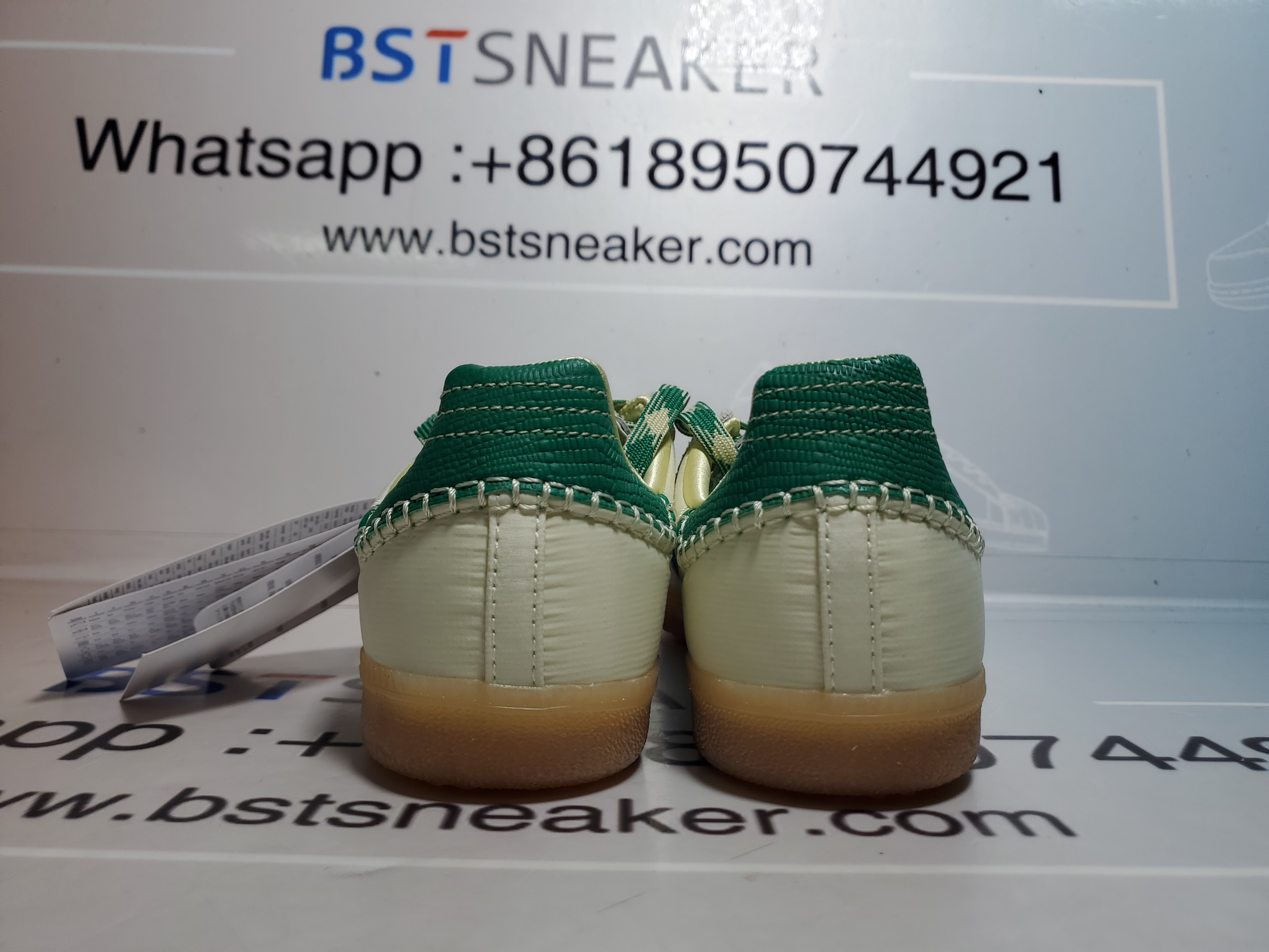 Bstsneaker-Wales Bonner x adidas Originals SAMBA White Green GY4344