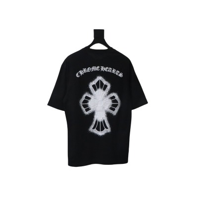 Bstsneaker-Chrome Hearts 25ss inkjet cross print T-shirt 120 02