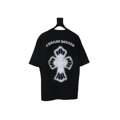 Bstsneaker-Chrome Hearts 25ss inkjet cross print T-shirt 120 02