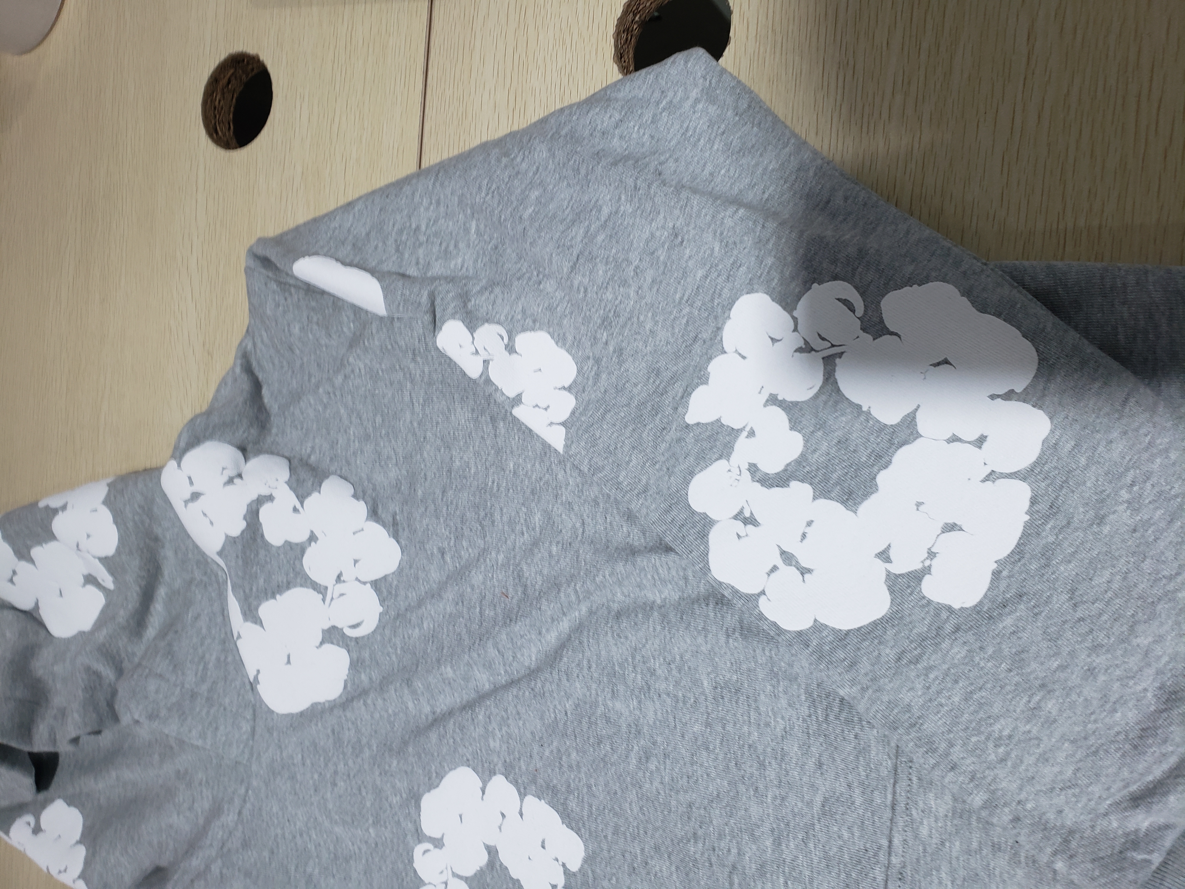 Bstsneaker-Denim Tears The Cotton Wreath Hoodie Grey